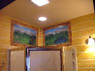 Wood graining, miniture murals