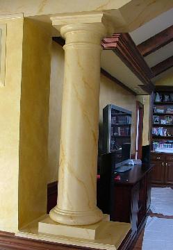 Faux wood, marble, venetian